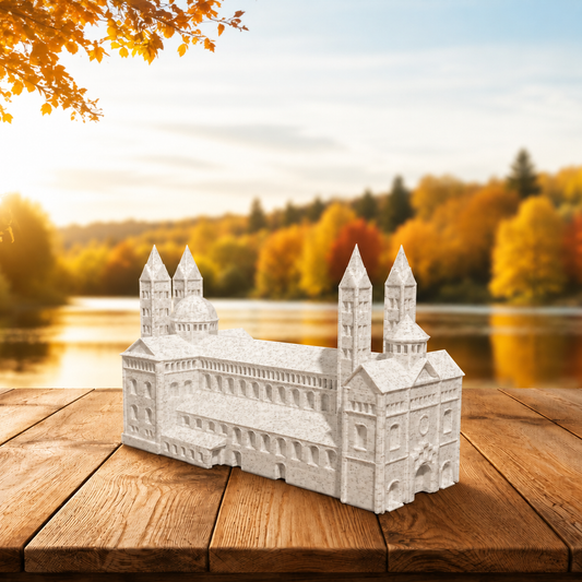 Miniature architectural figurine of the Speyer Cathedral by Tiny Monuments