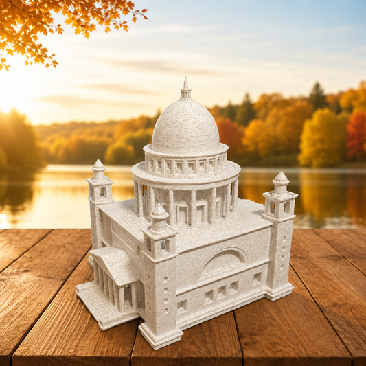 Miniature architectural figurine of St. Nicholas Church Potsdam by Tiny Monuments