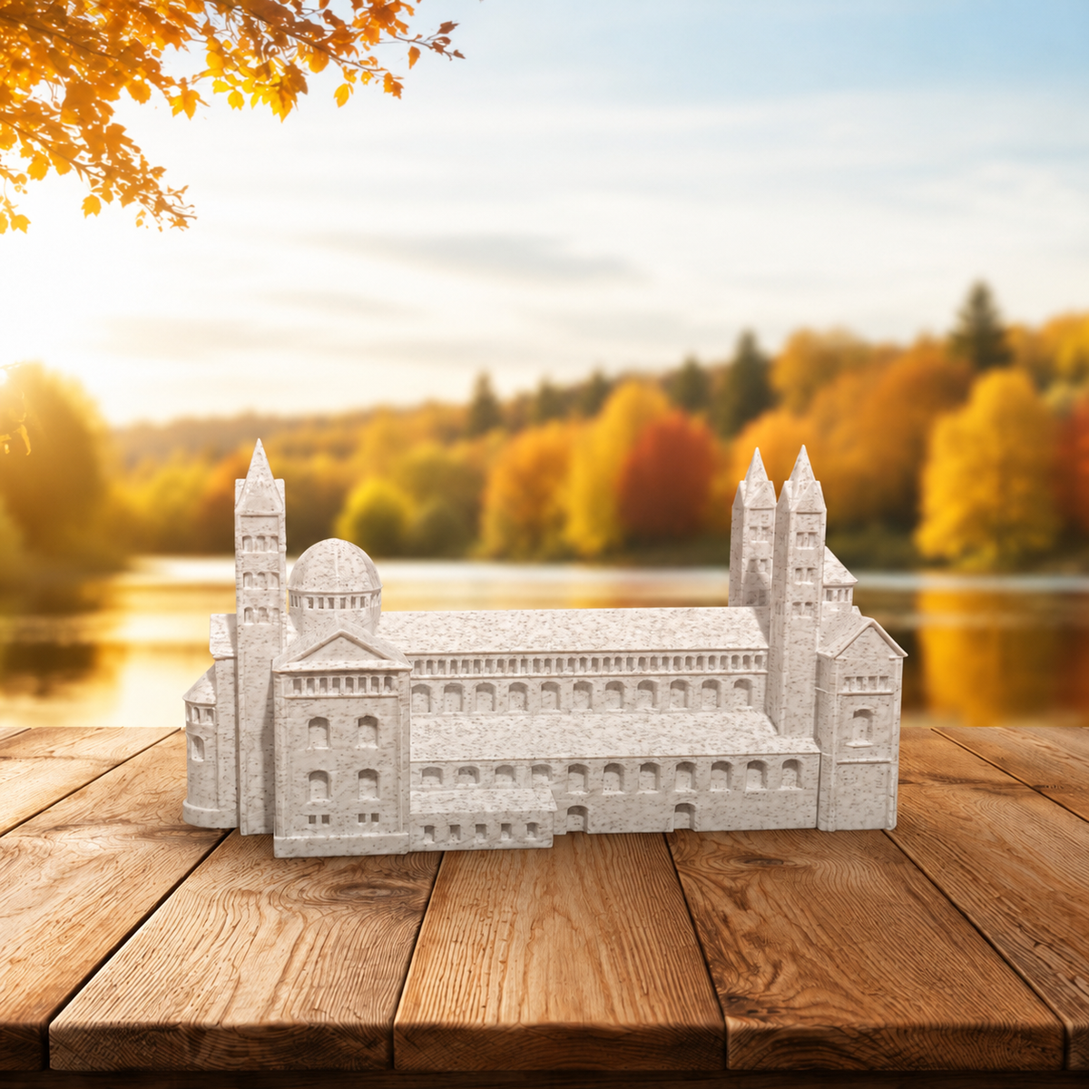 Miniature architectural figurine of the Speyer Cathedral by Tiny Monuments
