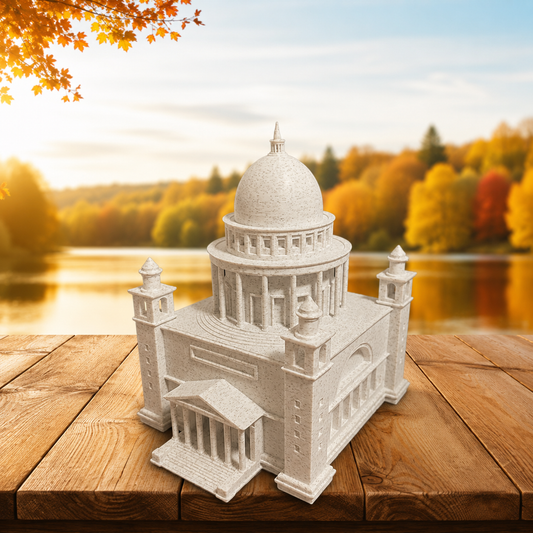 Miniature architectural figurine of St. Nicholas Church Potsdam by Tiny Monuments