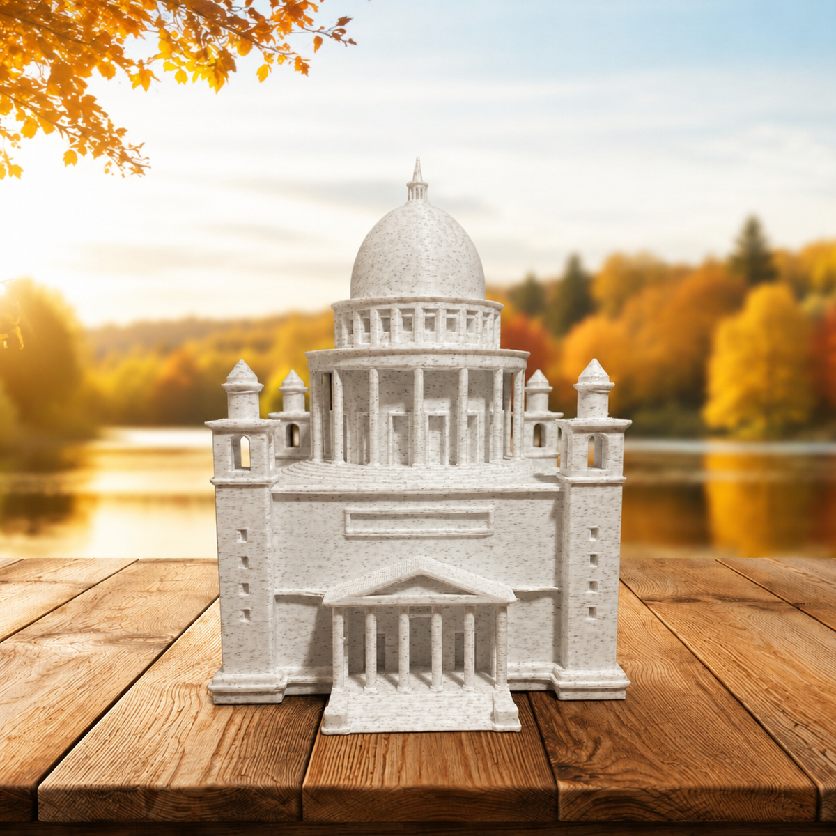 Miniature architectural figurine of St. Nicholas Church Potsdam by Tiny Monuments