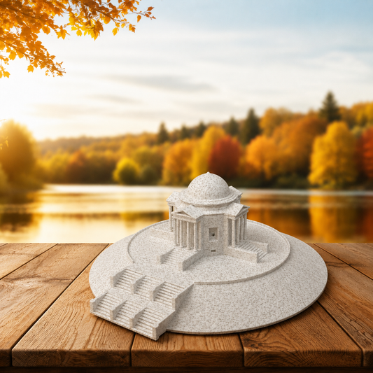 Miniature architectural figurine of the Grabkapelle Stuttgart by Tiny Monuments