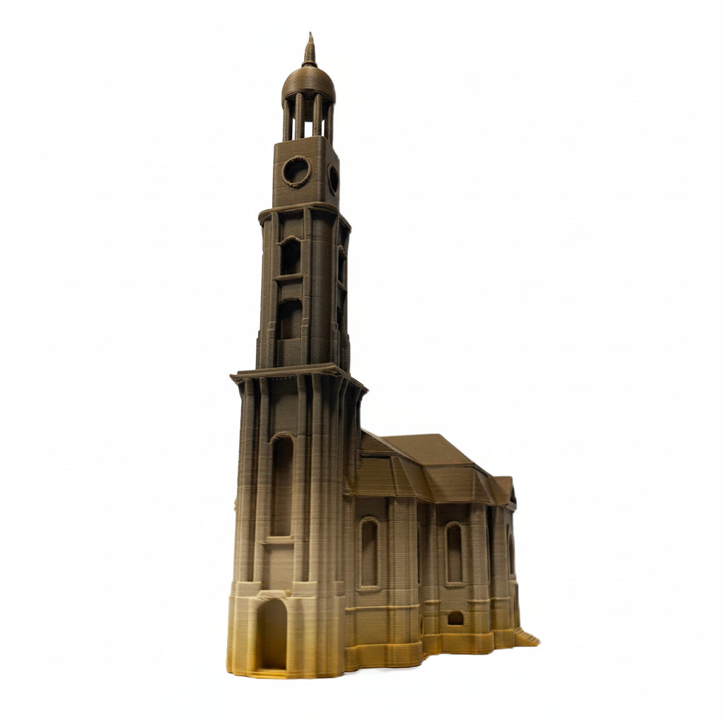 Miniature architectural figurine of St. Michael's Church Hamburg by Tiny Monuments