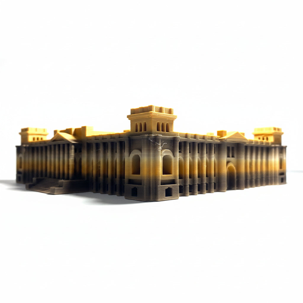 Miniature architectural figurine of the Berlin Reichstag by Tiny Monuments