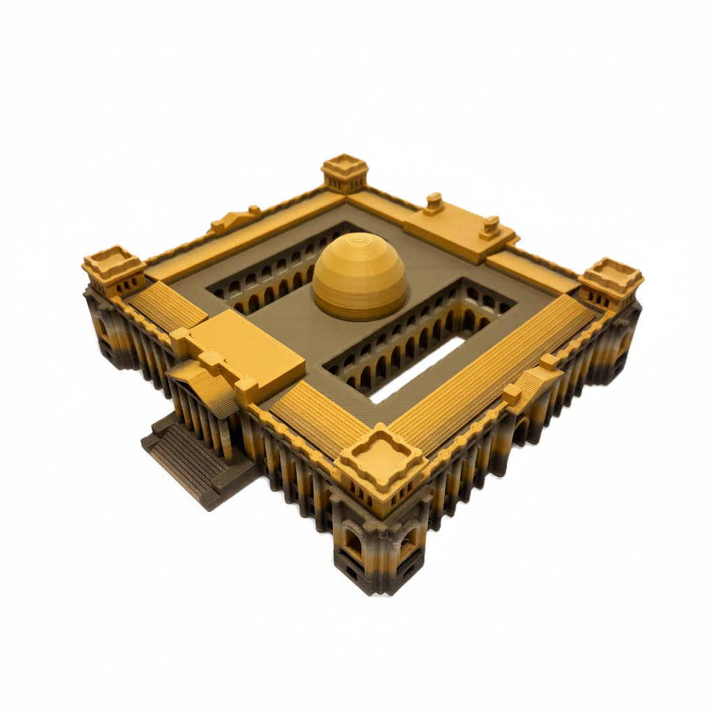 Miniature architectural figurine of the Berlin Reichstag by Tiny Monuments