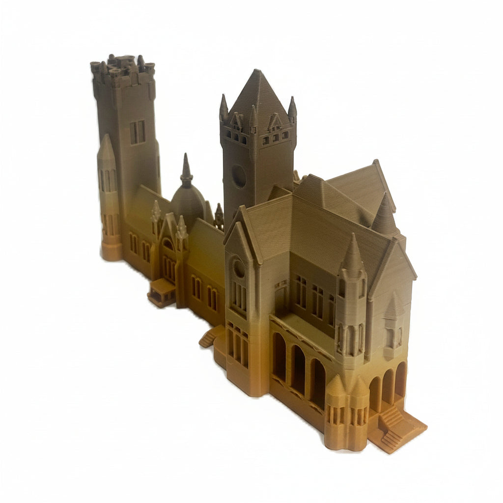 Miniature architectural figurine of Schloss Drachenburg Bonn by Tiny Monuments