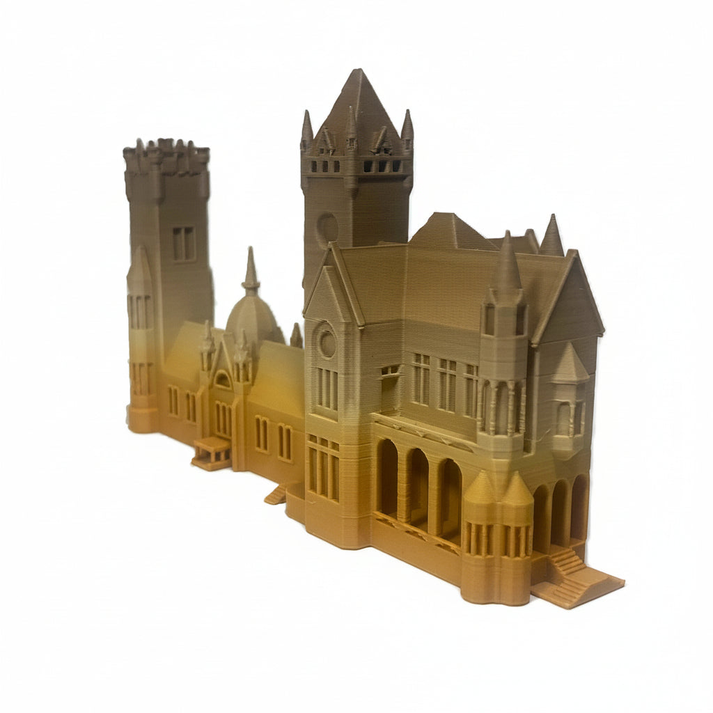 Miniature architectural figurine of Schloss Drachenburg Bonn by Tiny Monuments