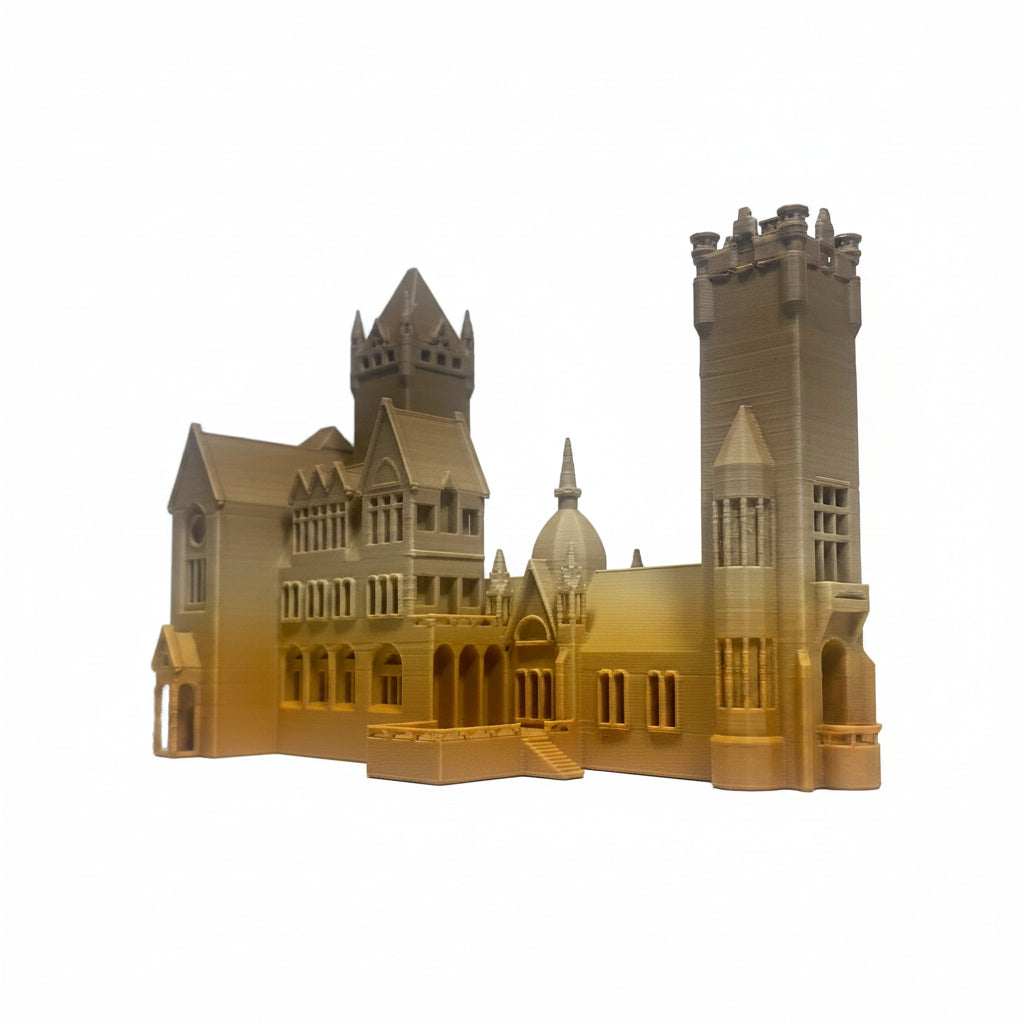 Miniature architectural figurine of Schloss Drachenburg Bonn by Tiny Monuments